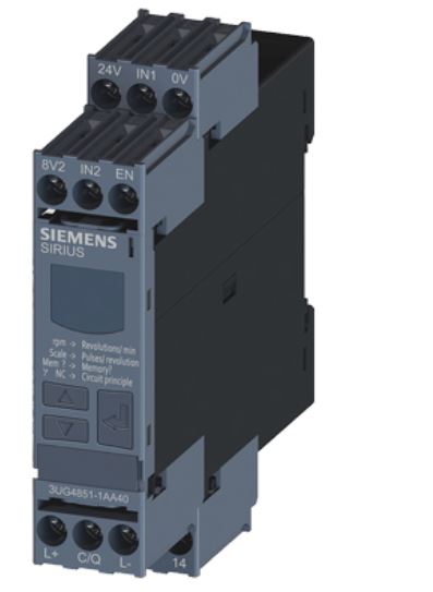 رله های¬کنترل سرعت (Speed control relay)برند زیمنس Siemens¬¬¬در¬سری های 3UG46 و 3UG48¬ ¬ ارائه می¬گردد. در دو نوع screw terminalو spring-type terminal تولید می شوند.