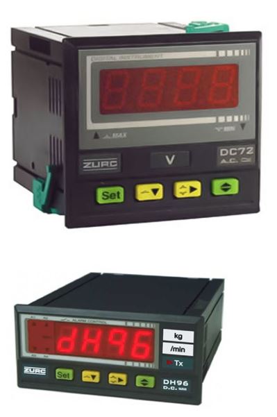 آمپرمتر و ولتمتر دیجیتال برند  زورک  ZURC در سری های DH96 AC-5 , DH96 DC-S   , DC 72  , EC  DH96 AC-1 در بازار عرضه می شوند